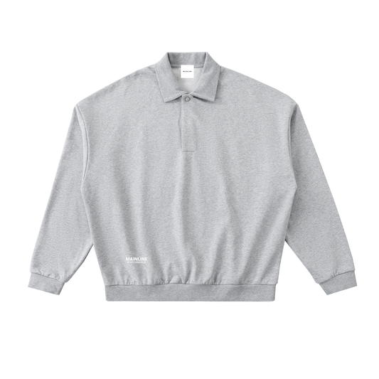 Heavyweight Fleece Polo Sweatshirt